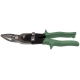 WISS Metalmaster offset aviation snip - cuts right curves and straight GREEN - 245mm